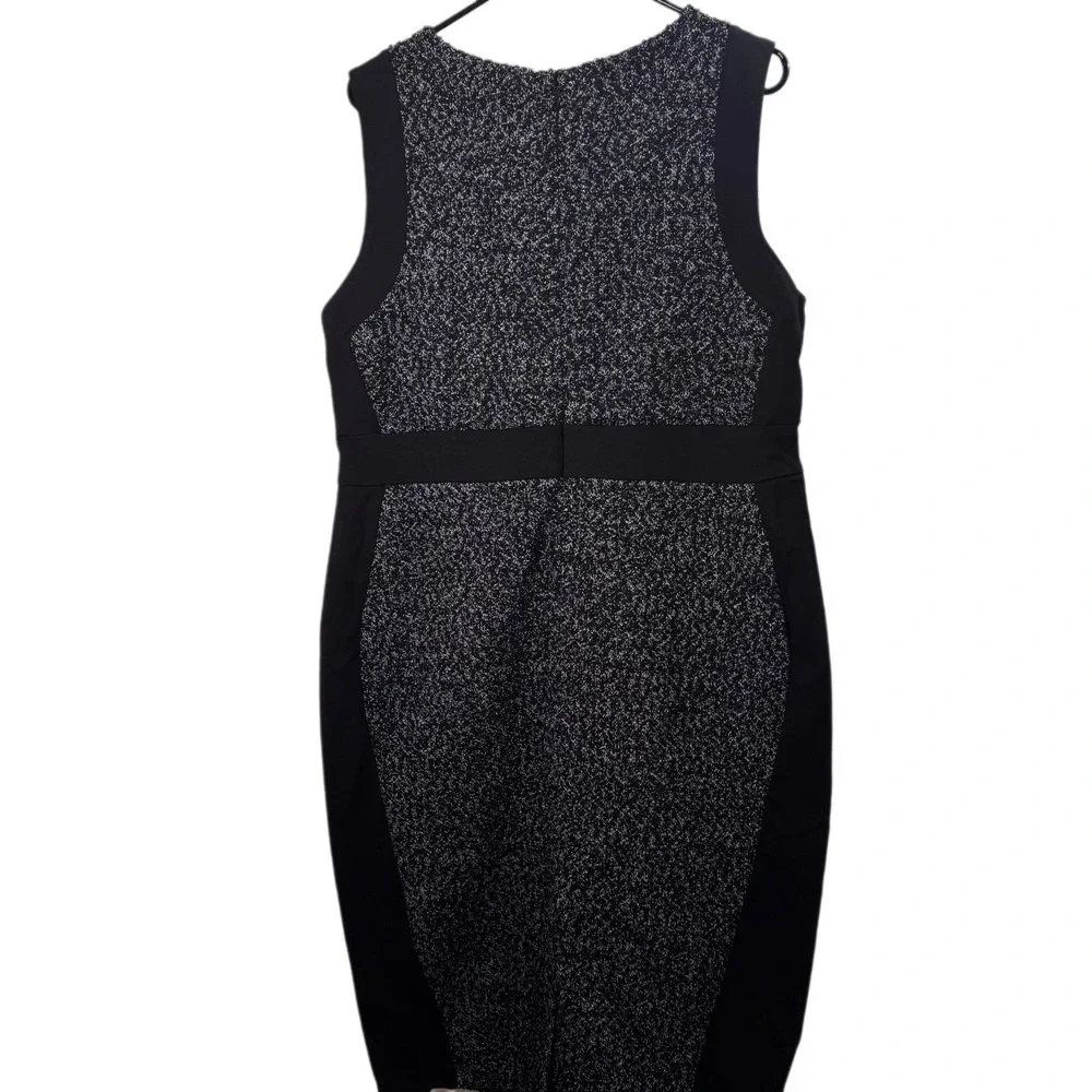 NWT Torrid Size 14 Black Boucle Contoured Panel Dress Sleeveless Career - Picture 7 of 7